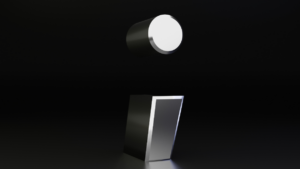 Średnik jako wzór na tatuaż przedstawiony na czarnym tle