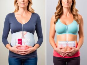 różnica w bólu piersiach przed okresem a ciąża